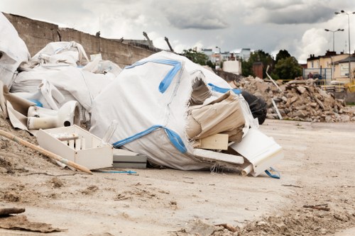 Landfill site with environmental safeguards