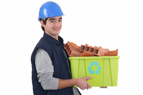 Construction site with waste clearance service in Lee